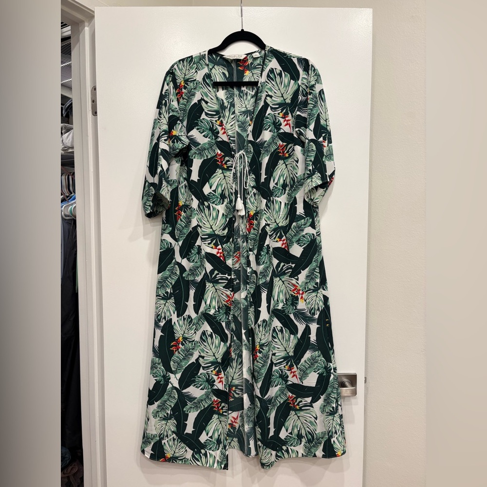 Rachel Zoe Tropical Beach Cover Up - Like New